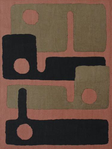 Original Modernism Abstract Collage by Young Shin