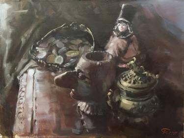 Original Fine Art Still Life Paintings by Andrey Svistunov