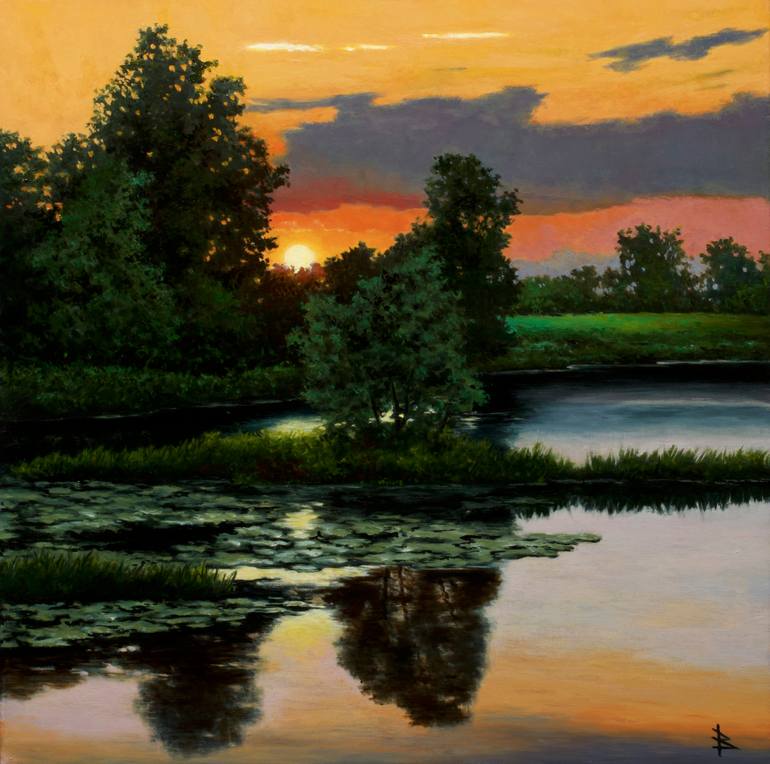 Original Impressionism Nature Paintings by Oleg Baulin