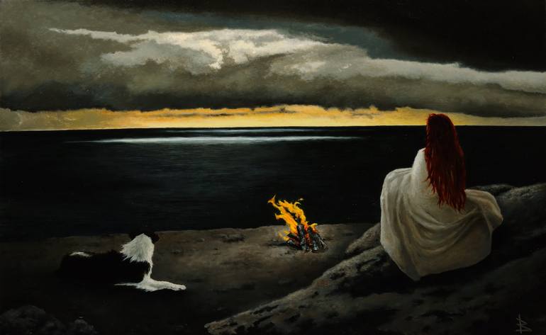 Original Contemporary Dogs Paintings by Oleg Baulin
