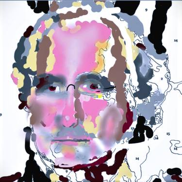 Original Dada Abstract Digital by Alan Wellikoff