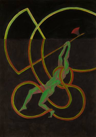 Original Conceptual Culture Painting by Sasha Gurevich