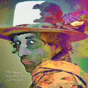 Original Pop Art Pop Culture/Celebrity Mixed Media by Carol Levin