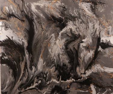 Original Abstract Expressionism Abstract Painting by Andrew Scott