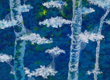 Print of Art Deco Tree Paintings by Chaeyoung Noh