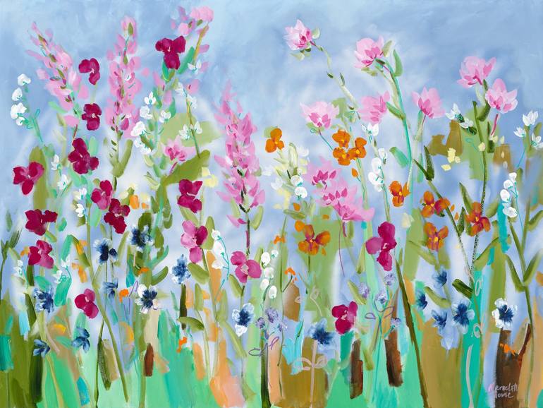 Print of Abstract Floral Paintings by Meredith Howse