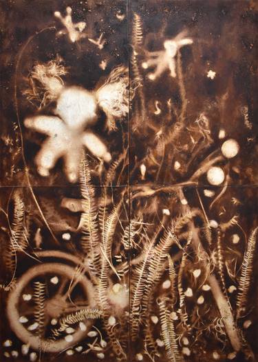 Original Abstract Bicycle Paintings by Milena Nicosia