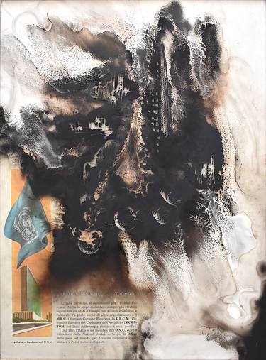 Original Abstract Expressionism Politics Paintings by Milena Nicosia