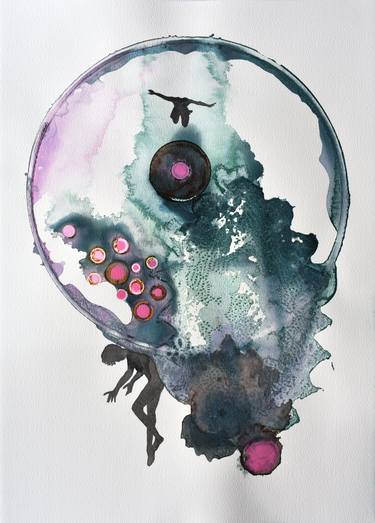Original Abstract Classical mythology Paintings by Milena Nicosia
