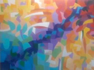 Original Abstract Expressionism Abstract Painting by Michael Pavão