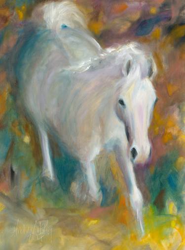 Original Impressionism Horse Paintings by Andrea Mckoy