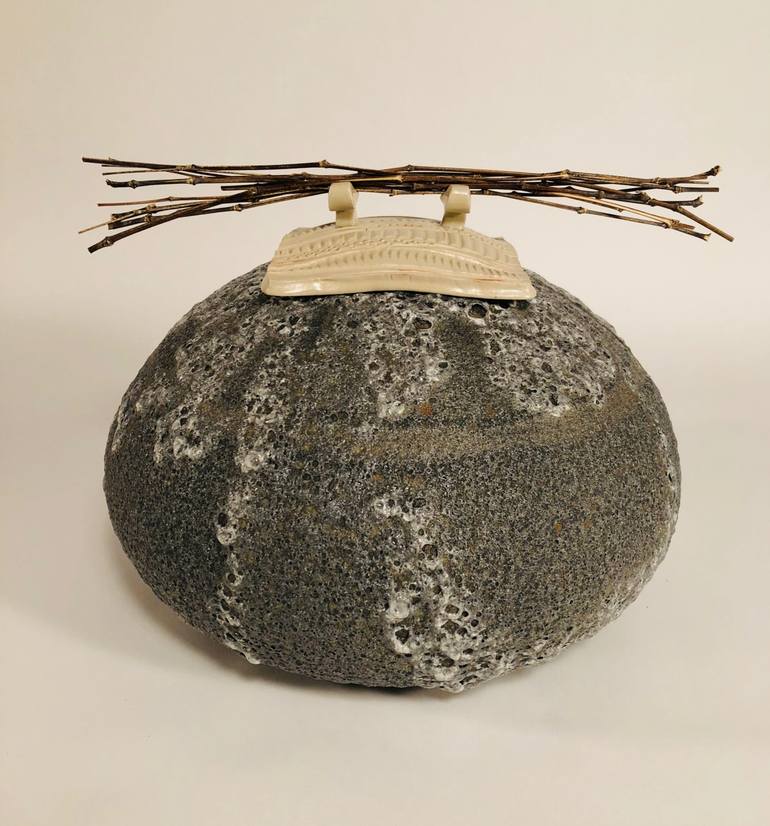 Original Volcanic surface  Interiors Sculpture by Patrick Hall