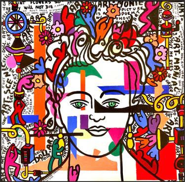 Print of Expressionism Language Paintings by Michele Map