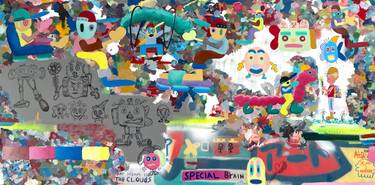 Original Street Art Abstract Painting by Alexander Reagan