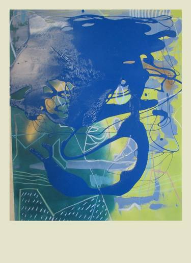 Original Abstract Drawing by Vojin Popovic