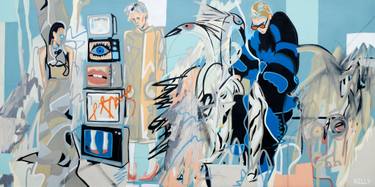 Original Abstract People Paintings by Ryan Michael Kelly