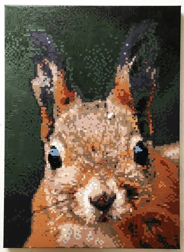 Original Modern Animal Painting by Toni-Petri Ruotsalainen