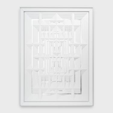 Original Modernism Geometric Sculpture by Adam Cosmin