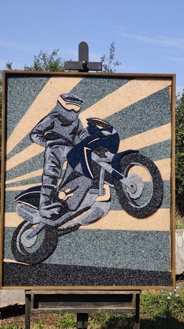 Original Abstract Sports Sculpture by Verjinia Mihajlova