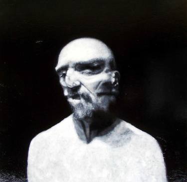 Original Black & White Body Painting by Pietro Cromo
