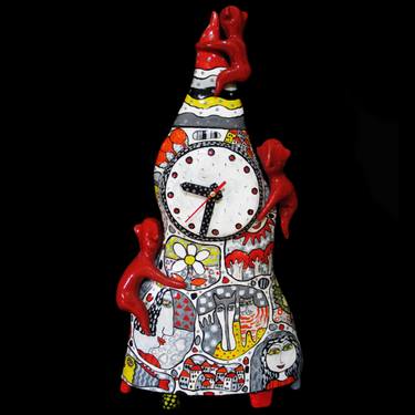 Original Art Deco Time Sculpture by Sergey Gerasimenko
