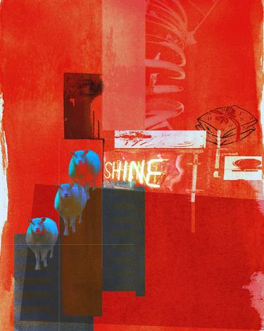 Original Abstract Home Mixed Media by Neil Ashworth