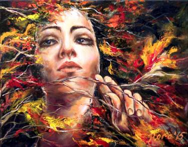 Original Impressionism People Painting by Eleonora Taranova