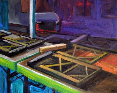 Print of Expressionism Outer Space Paintings by Tore Bahnson