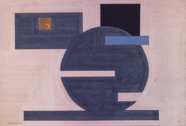 Original Abstract Expressionism Architecture Paintings by Ojolo Mirón