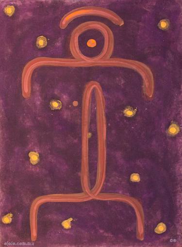 Original Abstract Expressionism Outer Space Paintings by Ojolo Mirón