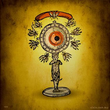 Original Abstract Expressionism Religious Mixed Media by Ojolo Mirón