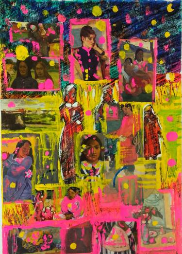 Original Modern Abstract Collage by Sarah Hussein Alwassief 