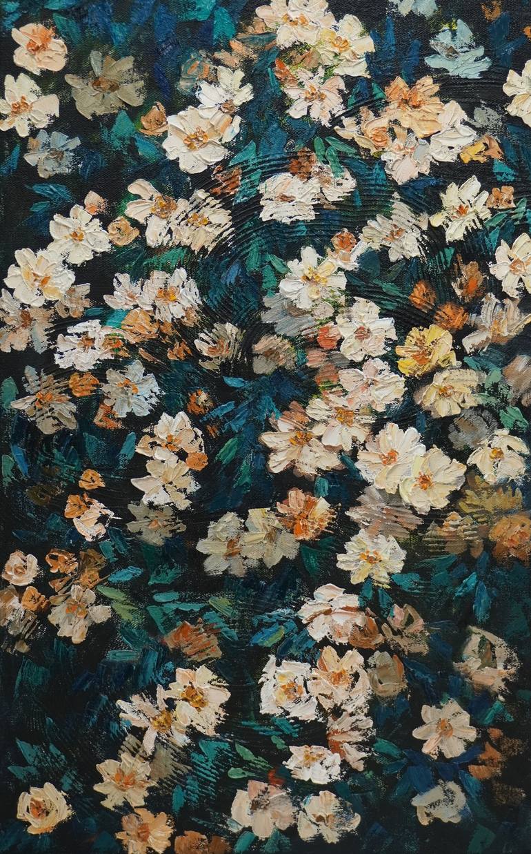 Print of Abstract Expressionism Floral Paintings by Li Tellenbach-Guo