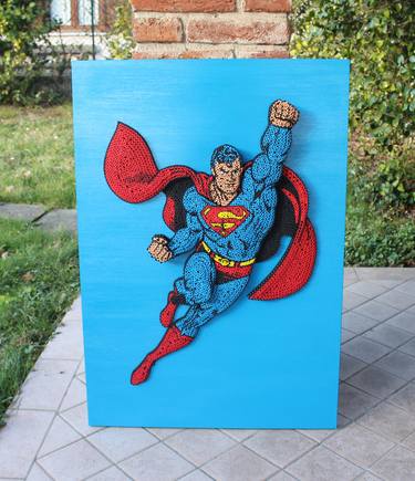 Original 3d Sculpture Comics Painting by Alessandro Padovan