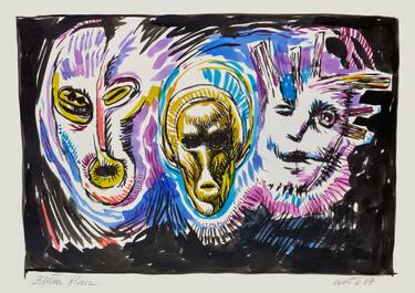Original Contemporary Fantasy Drawings by Edwin Blaze