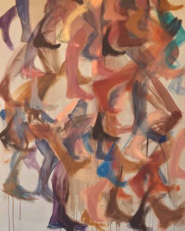 Original Abstract Transportation Paintings by Anna Mcneil