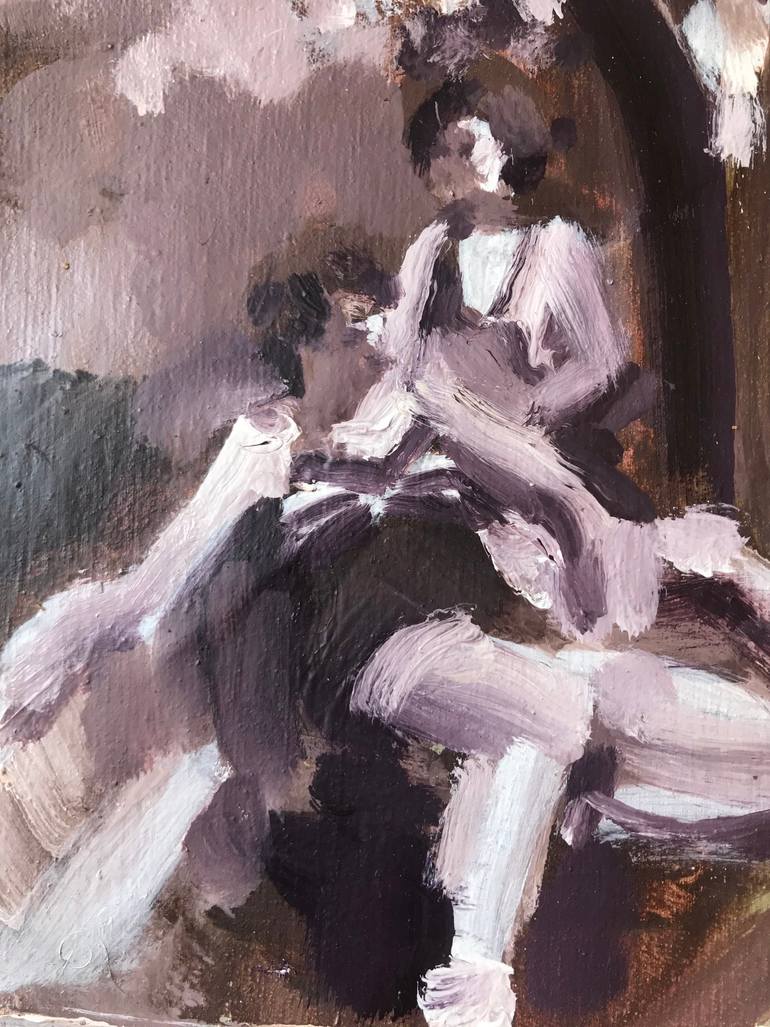 Original Impressionism People Paintings by Anna Mcneil