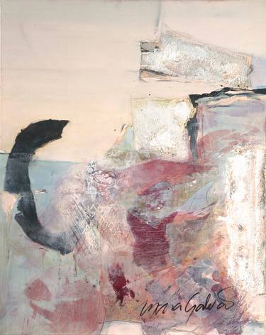 Original Abstract Expressionism Abstract Mixed Media by Mara Galvao