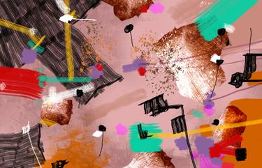 Original Abstract Expressionism Abstract Digital by Marcus Marinho