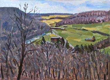Original Impressionism Landscape Painting by Daniel Lloyd-Miller