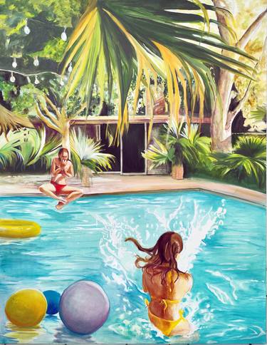 Original Figurative Water Painting by Maude Ovize