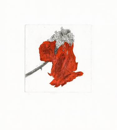 Original Conceptual Floral Printmaking by Vera Almeida