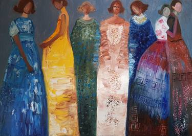 Print of Portraiture Portrait Paintings by Valentina Baicuianu