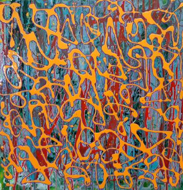 Original Abstract Expressionism Abstract Painting by Symon Potter