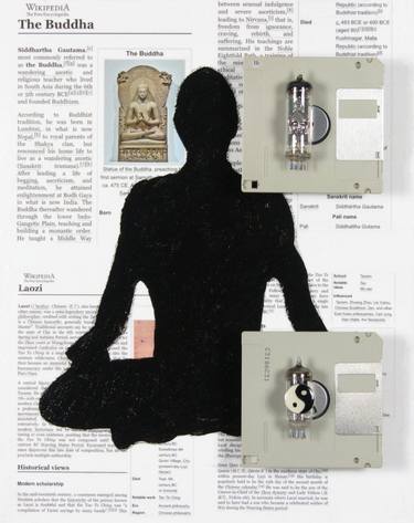Original Black & White Religion Mixed Media by Michael Farmer