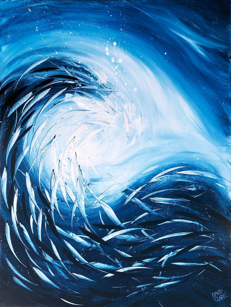 Riding The Wave Painting by David Clare | Saatchi Art