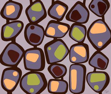 Original Abstract Patterns Paintings by David Clare