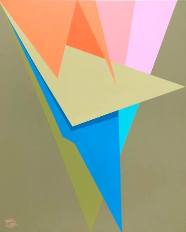 Original Abstract Geometric Paintings by David Clare
