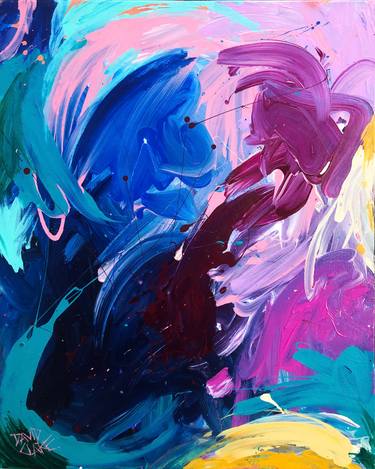 Original Abstract Expressionism Abstract Paintings by David Clare