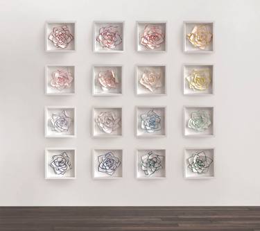 Original Abstract Floral Installation by Julia Johnson